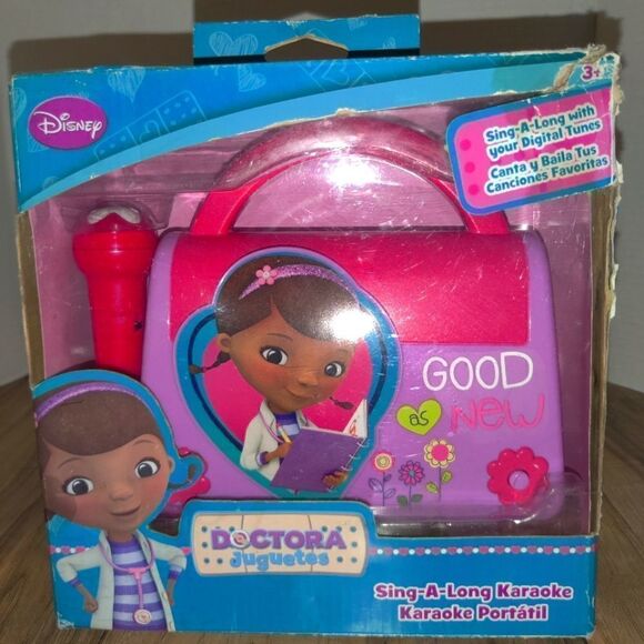 Disney Doctora Jugetes Sing Along Karaoke 2014 Sakar. Packaging has some damage - Picture 3 of 6